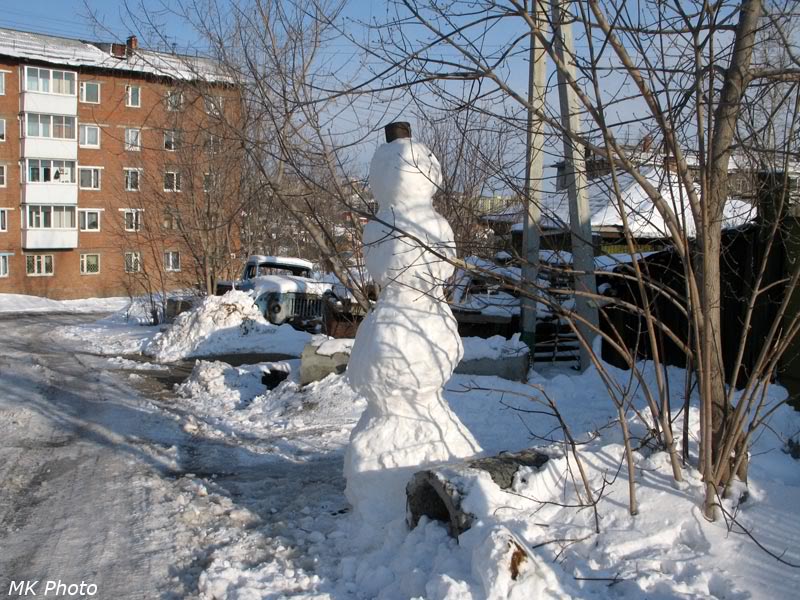 Снеговик в м/р Юбилейный