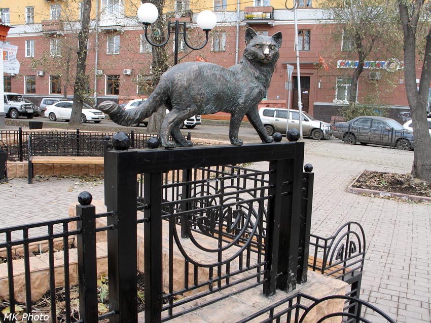 Памятник кошке