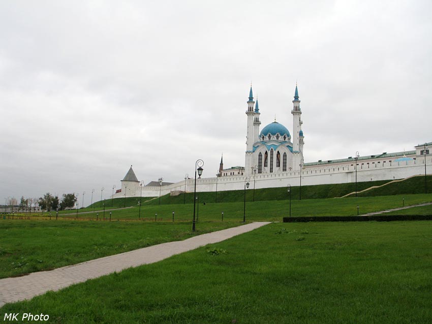Мечеть Кул Шариф пасмурным днём