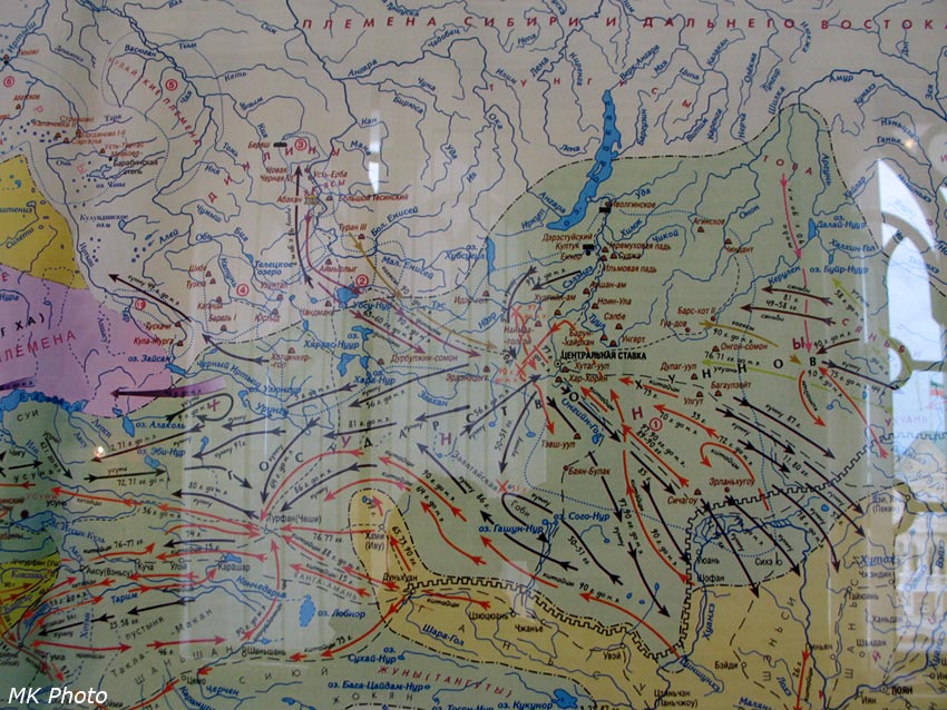 Карта государства хуннов