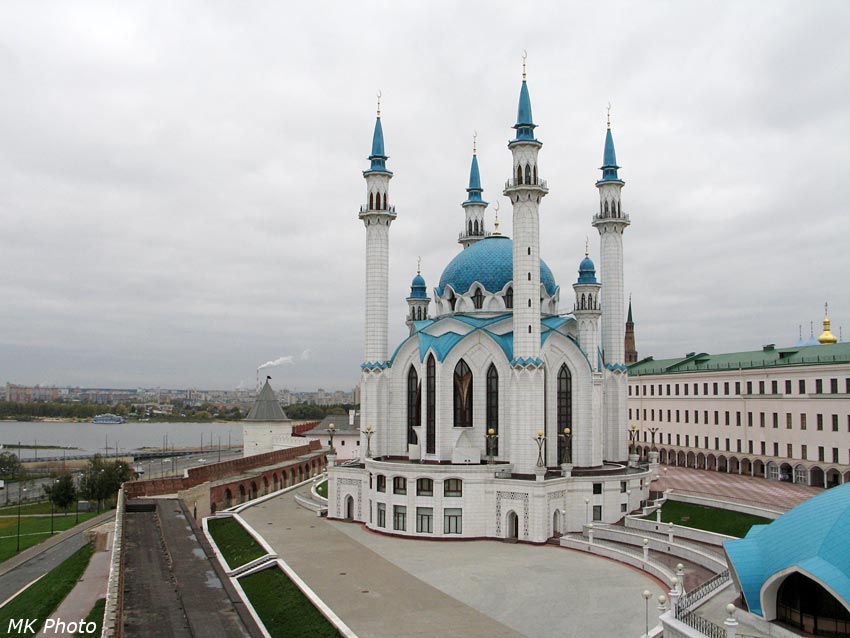Мечеть Кул Шариф пасмурным днём