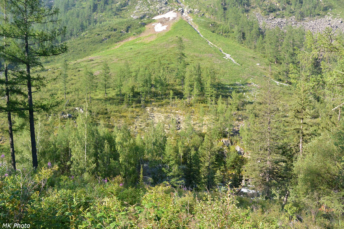 Вид на левый берег Курагана