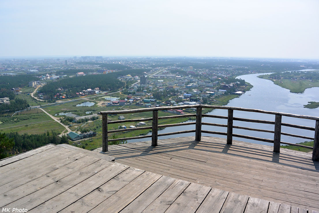 Якутск внизу