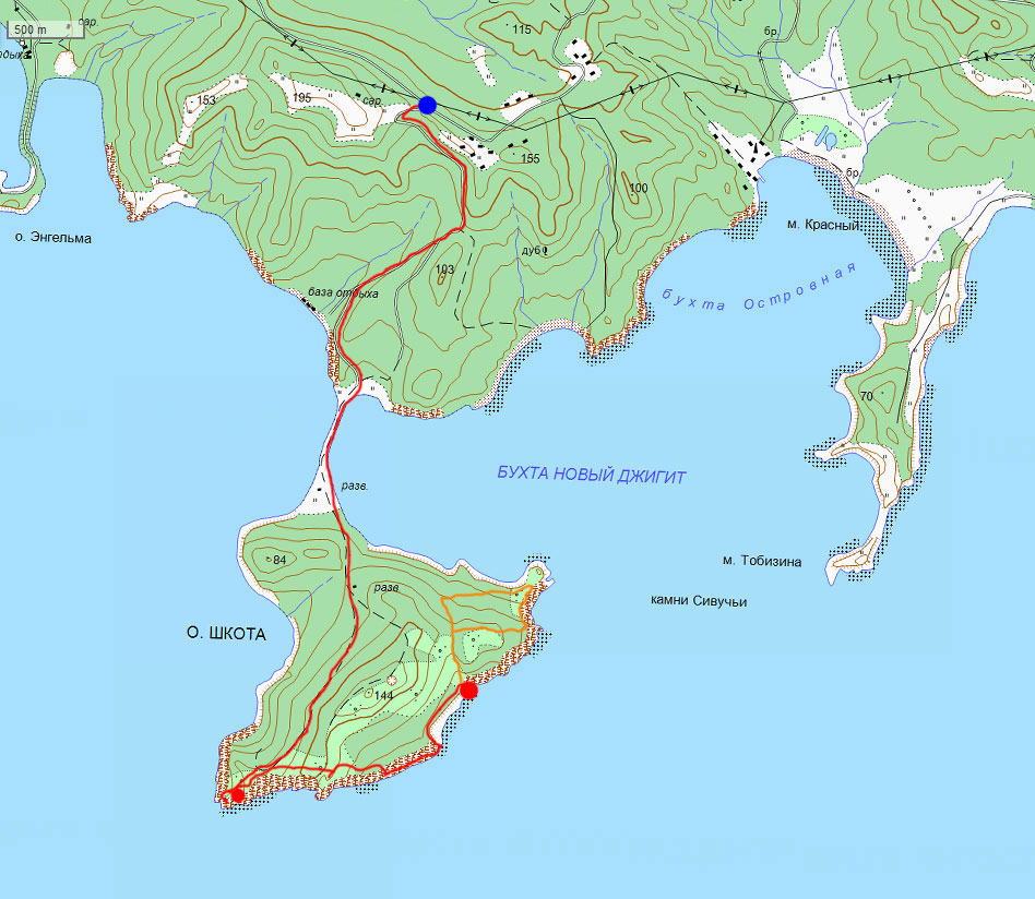 Карта островов приморский край