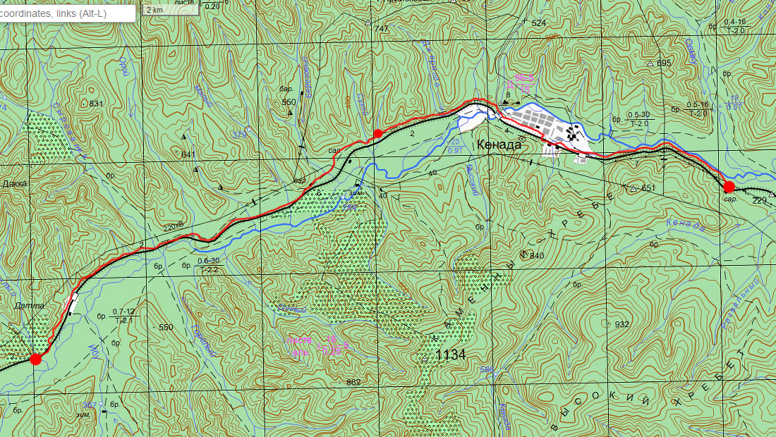 Кенай хабаровский край карта